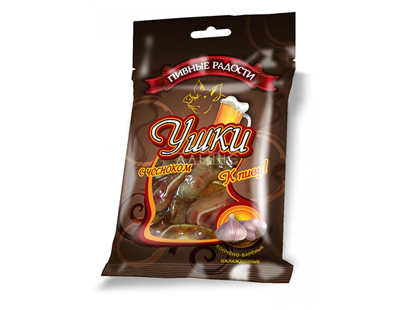 Уши свиные с чесноком "Пивные радости" (100гр) в Шахтах