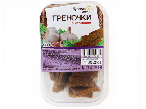 Сурские гренки с Чесноком (100 гр) в Шахтах