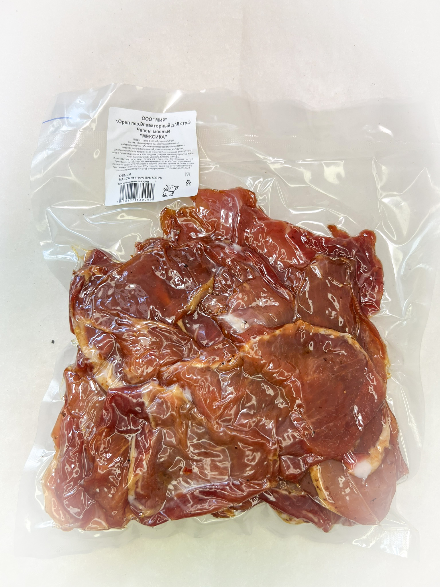 Мясо Чипсы свиные "Мексика" (г.Орёл) 0,5 кг в Шахтах