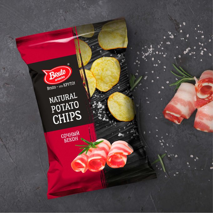 Картофель «Бруто» со вкусом бекона 130 гр. в Шахтах