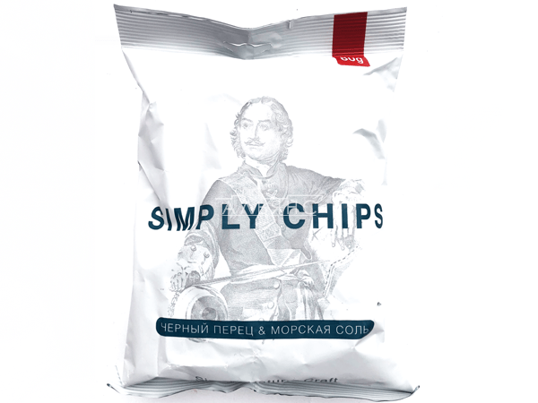 Картофельные чипсы "Simple chips" Морская соль и черный перец 80 гр. в Шахтах